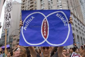 Manifestação Mulheres contra Cunha