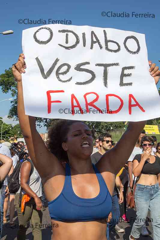 PROTESTO CONTRA O ASSASSINATO DE MARIELLE FRANCO