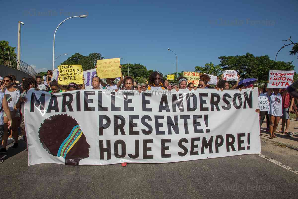 PROTESTO CONTRA O ASSASSINATO DE MARIELLE FRANCO