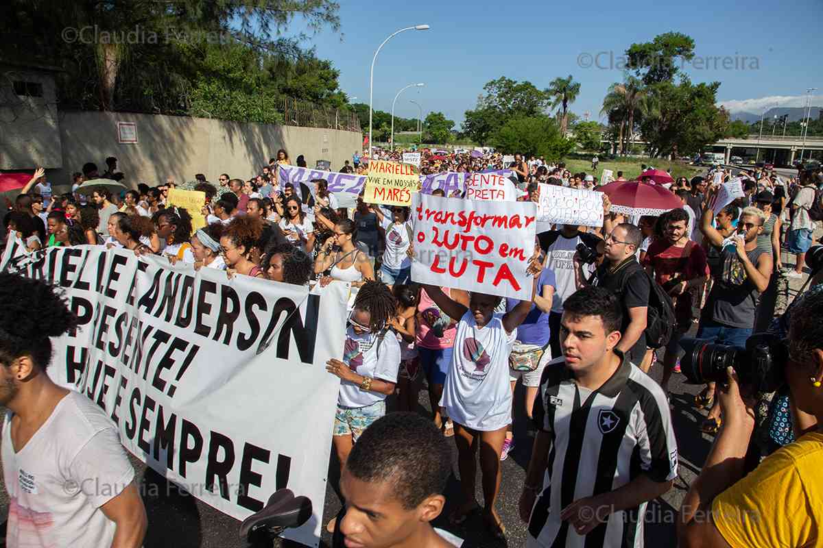 PROTESTO CONTRA O ASSASSINATO DE MARIELLE FRANCO