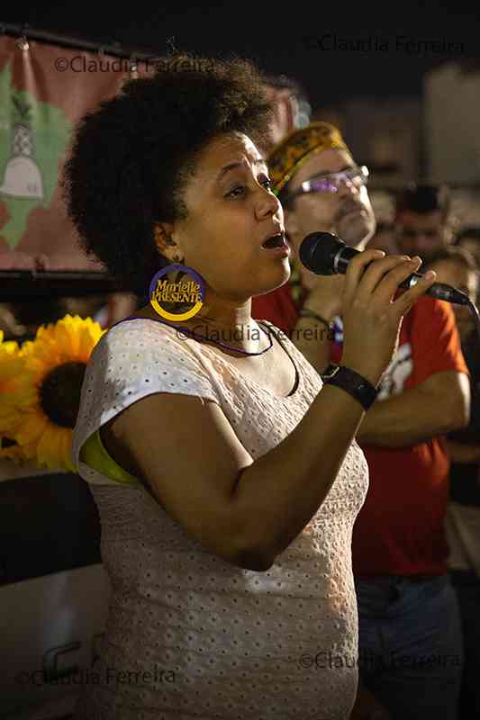 MARCHA TAMBORES POR MARIELLE E ANDERSON, 1 MÊS DE LUTA