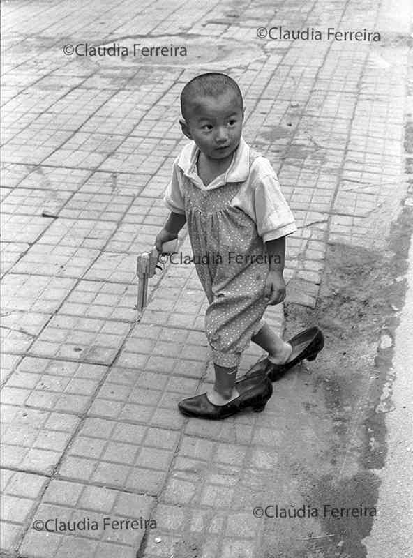 Retrato de uma criança em Beijing